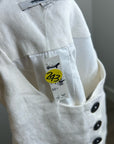 Madewell 100% Button Front Linen Shell Top in Ivory Linen