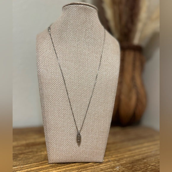 925 Sterling Silver Genuine Diamond Accent Pendant Necklace