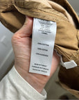 FRAME Denim 100% Cotton Pleated Chino Trouser Tan High Rise Pant