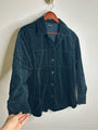 Madewell 100% Cotton Forest Green Wide Wale Corduroy Button Down Shirt Jacket