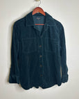 Madewell 100% Cotton Forest Green Wide Wale Corduroy Button Down Shirt Jacket