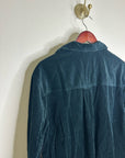 Madewell 100% Cotton Forest Green Wide Wale Corduroy Button Down Shirt Jacket