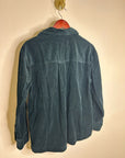 Madewell 100% Cotton Forest Green Wide Wale Corduroy Button Down Shirt Jacket
