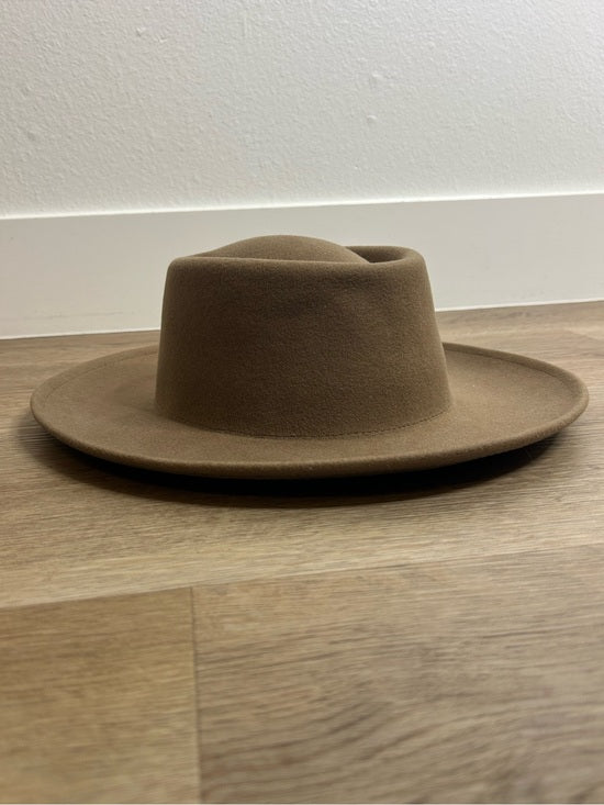 Gigi Pip 100% Australian Wool Brown Wide Brim Hat