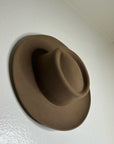 Gigi Pip 100% Australian Wool Brown Wide Brim Hat