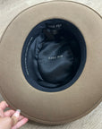 Gigi Pip 100% Australian Wool Brown Wide Brim Hat