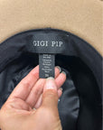 Gigi Pip 100% Australian Wool Brown Wide Brim Hat