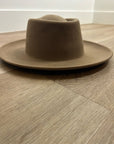 Gigi Pip 100% Australian Wool Brown Wide Brim Hat