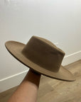 Gigi Pip 100% Australian Wool Brown Wide Brim Hat