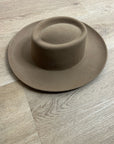 Gigi Pip 100% Australian Wool Brown Wide Brim Hat
