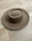 Gigi Pip 100% Australian Wool Brown Wide Brim Hat