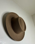 Gigi Pip 100% Australian Wool Brown Wide Brim Hat
