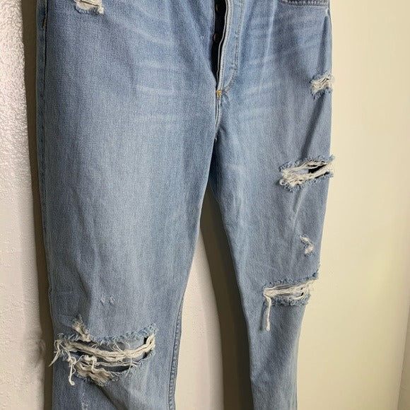 Boyish Boyish 100% Cotton The Billy Distressed Tapered Jean - Cotton, Denim