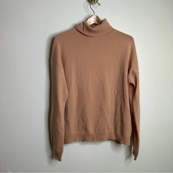 Velvet by Graham &amp;amp; Spencer Velvet By Graham &amp;amp; Spencer 100% Cashmere Blush Pink Turtleneck Sweater - Cashmere