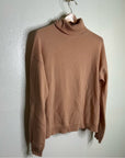 Velvet By Graham & Spencer 100% Cashmere Blush Pink Turtleneck Sweater