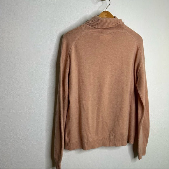 Velvet by Graham &amp;amp; Spencer Velvet By Graham &amp;amp; Spencer 100% Cashmere Blush Pink Turtleneck Sweater - Cashmere