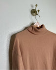 Velvet By Graham & Spencer 100% Cashmere Blush Pink Turtleneck Sweater
