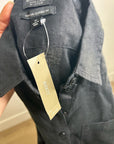 J. Crew x Baird McNutt  100% Irish Linen Garçon Classic Button-Up in Black