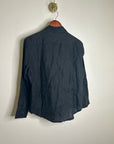 J. Crew x Baird McNutt  100% Irish Linen Garçon Classic Button-Up in Black
