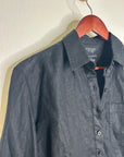 J. Crew x Baird McNutt  100% Irish Linen Garçon Classic Button-Up in Black