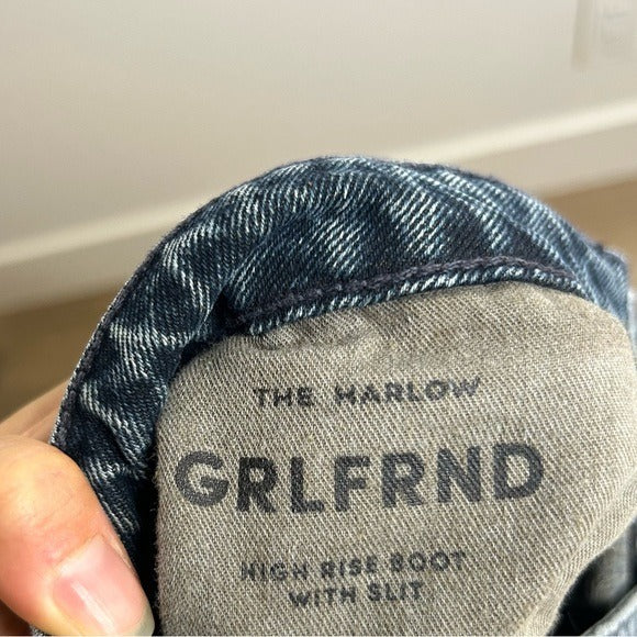 GRLFRND 100% Cotton Harlow High Rise Bootcut Jean