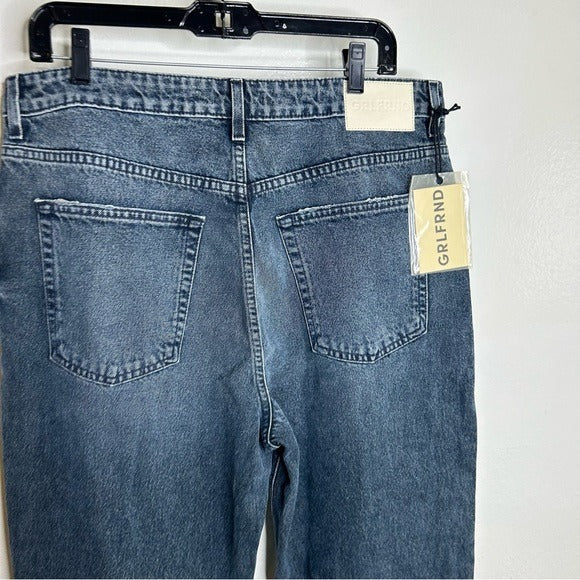 GRLFRND GRLFRND 100% Cotton Harlow High Rise Bootcut Jean - Cotton, Denim