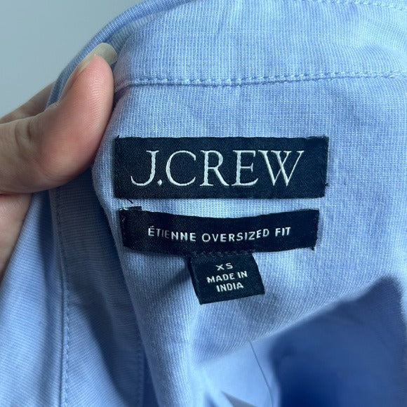 J. Crew 100% Cotton Etienne Oversized Shirt