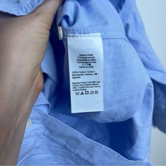 J. Crew 100% Cotton Etienne Oversized Shirt