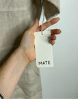 MATE The Label 100% Organic Linen Utility Style Short Sleeve Jumpsuit