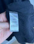 Nation LA 100% Pima Cotton Cleo Midi Dress Drop Waist in Jet Black