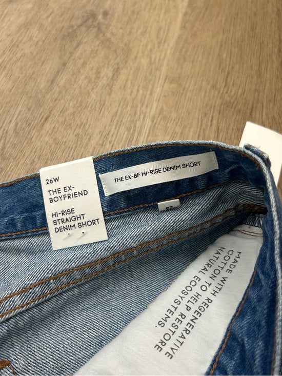Aritzia Denim Forum 100% Cotton Denim The Ex - Boyfriend High Rise Short