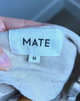MATE The Label 100% Linen Midi Slip Dress in Natural