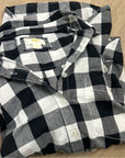 Anthropologie Maeve 100% Cotton Black White Checkered Button Down Shirt
