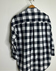Anthropologie Maeve 100% Cotton Black White Checkered Button Down Shirt