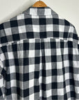 Anthropologie Maeve 100% Cotton Black White Checkered Button Down Shirt