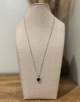 925 Sterling Silver Black Onyx Pendant Necklace