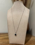 925 Sterling Silver Black Onyx Pendant Necklace