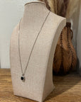 925 Sterling Silver Black Onyx Pendant Necklace