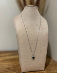 925 Sterling Silver Black Onyx Pendant Necklace