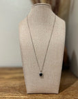 925 Sterling Silver Black Onyx Pendant Necklace