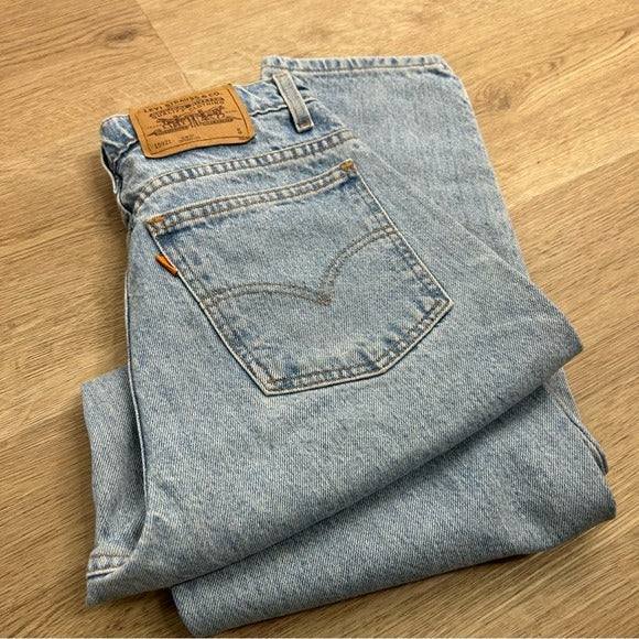 Levi&amp;#39;s Vintage Levi&amp;#39;s Orange Tab 100% Cotton Straight Tapered Leg High Waisted Jean - Cotton, Denim