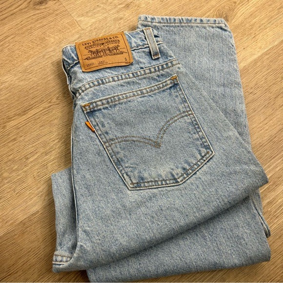 Levi&amp;#39;s Vintage Levi&amp;#39;s Orange Tab 100% Cotton Straight Tapered Leg High Waisted Jean - Cotton, Denim