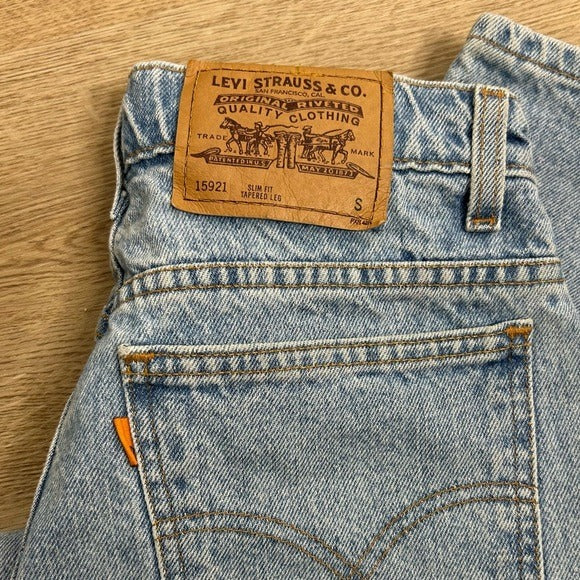 Levi&amp;#39;s Vintage Levi&amp;#39;s Orange Tab 100% Cotton Straight Tapered Leg High Waisted Jean - Cotton, Denim