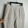 Reformation 100% Linen Alex Trouser Pant In Oatmeal Size 12