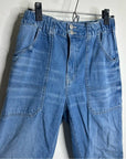 Veronica Beard 100% Cotton Arya Straight High Rise Pull Jean