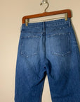 3x1 100% Cotton Two Tone Cropped Flare Jean