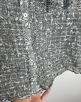 Nation LA 100% Cotton Floral Sage Green Button Down Lightweight Blouse