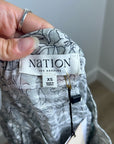 Nation LA 100% Cotton Floral Sage Green Button Down Lightweight Blouse