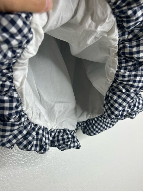 Aritzia Sunday Best 100% Cotton Bubble Hem Gingham Mini Skirt