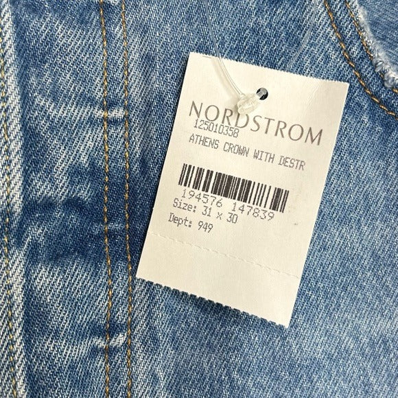 Levi’s Premium 100% Cotton 501 Distressed Straight Leg